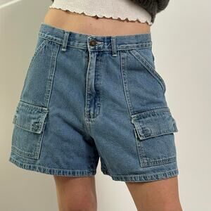 Vintage tcrs denim cargo shorts